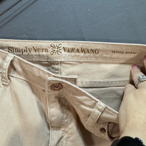 Vera Wang Simply Vera Skinny Ankle Pants - Picture 2 of 5